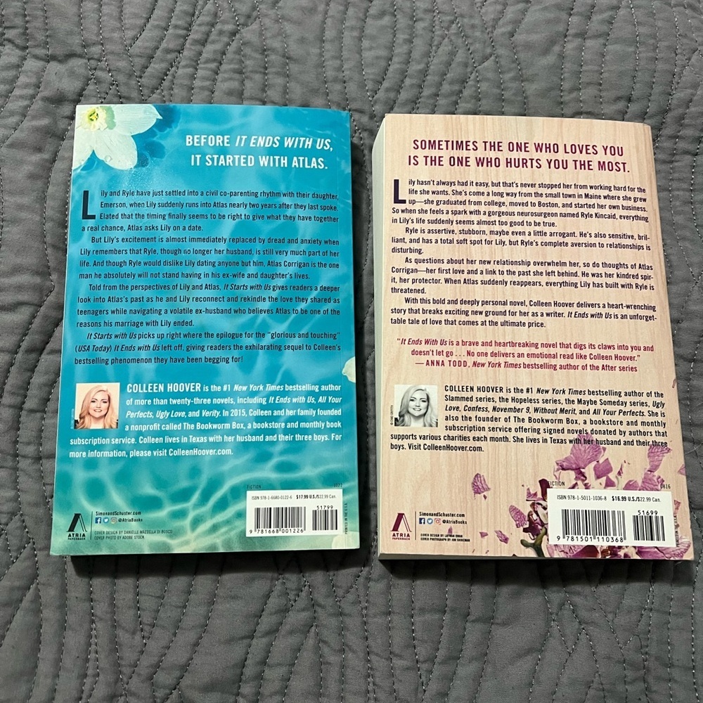 Colleen Hoover Book Set - It Starts With Us & It Ends With Us - Picture 4 of 4